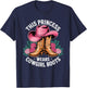 Princess Cowgirl Wears Western Cowboy Boots Farm Girls T-Shirt - T-Shirt | Navy