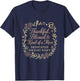 Dietary Appreciation Week Food Service Staff Week Floral T-Shirt - T-Shirt | Navy