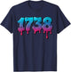 1738 Drip Vapor Gradient T-Shirt - T-Shirt | Navy
