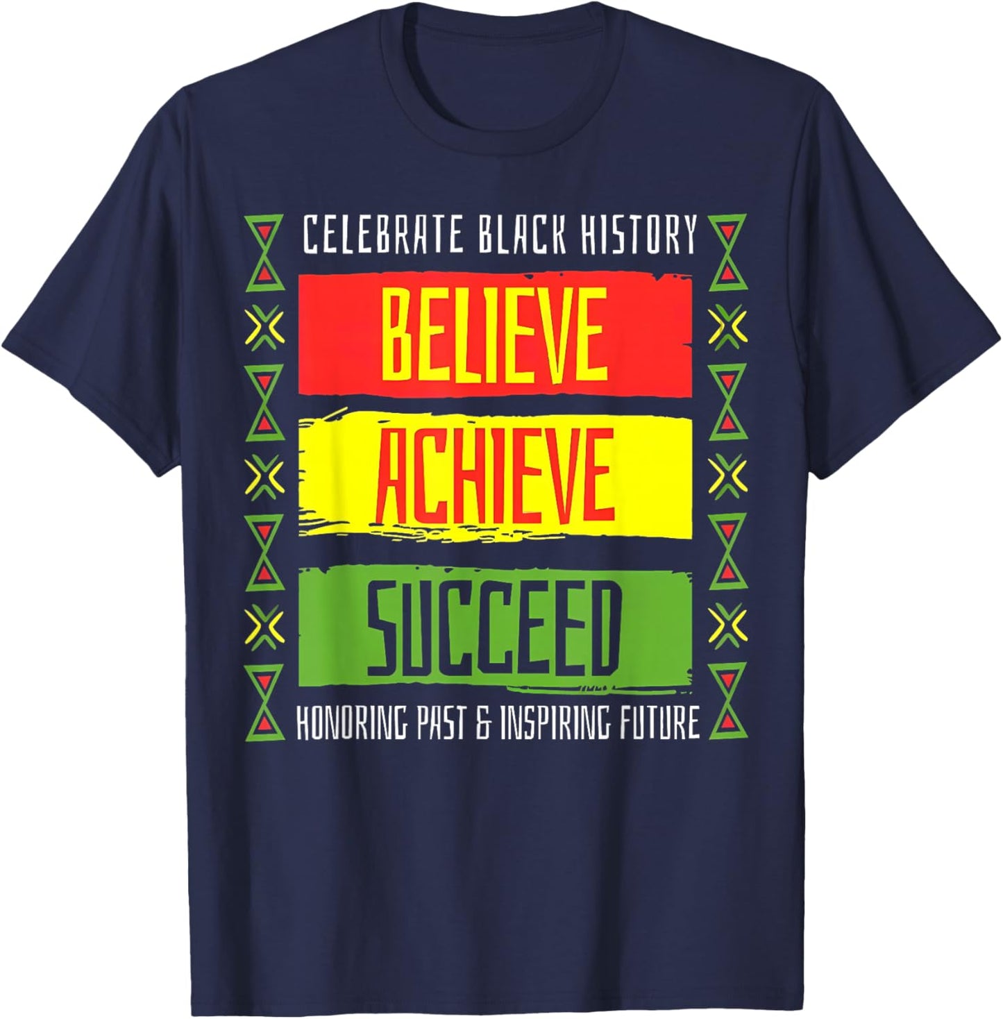 Celebrate Black History Month Colorful Women Kid T-Shirt - T-Shirt | Navy