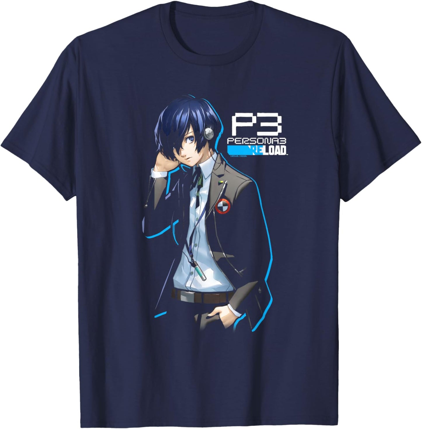 Protagonist Memento Mori Collage Video Game T-Shirt - T-Shirt | Navy