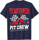 Brother Pit Crew Racing Family Race Car Birthday Boy T-Shirt - T-Shirt | Navy
