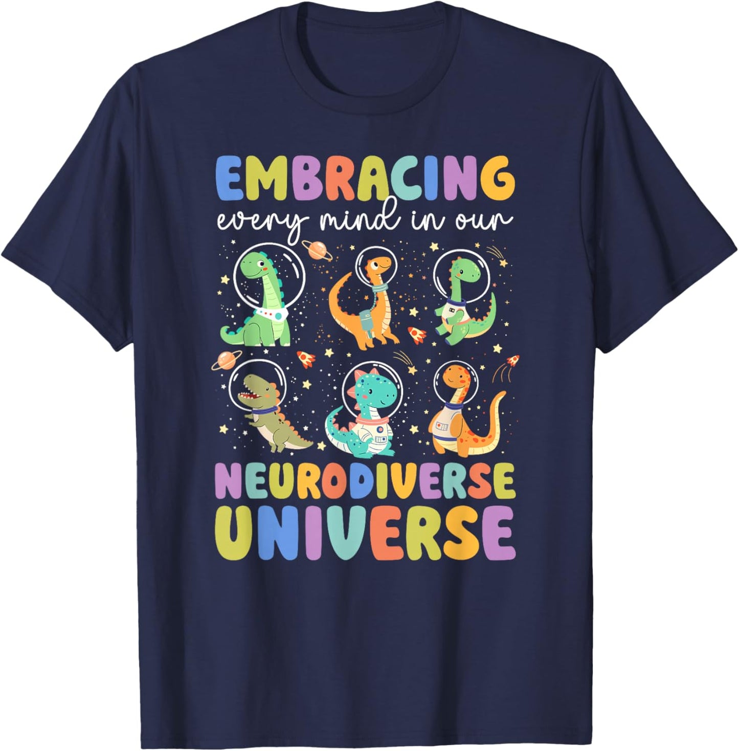 Neurodiverse Universe SPED Teacher SPED Teaching T-Shirt - T-Shirt | Navy