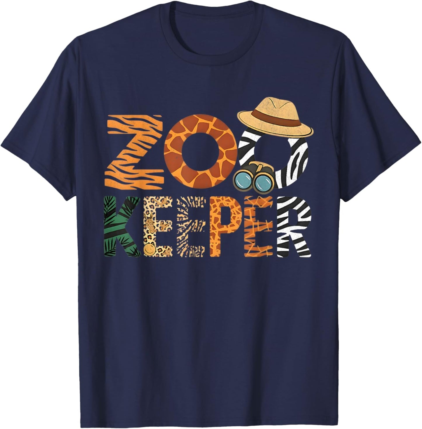 Zookeeper Costume Vintage T-Shirt - T-Shirt | Navy