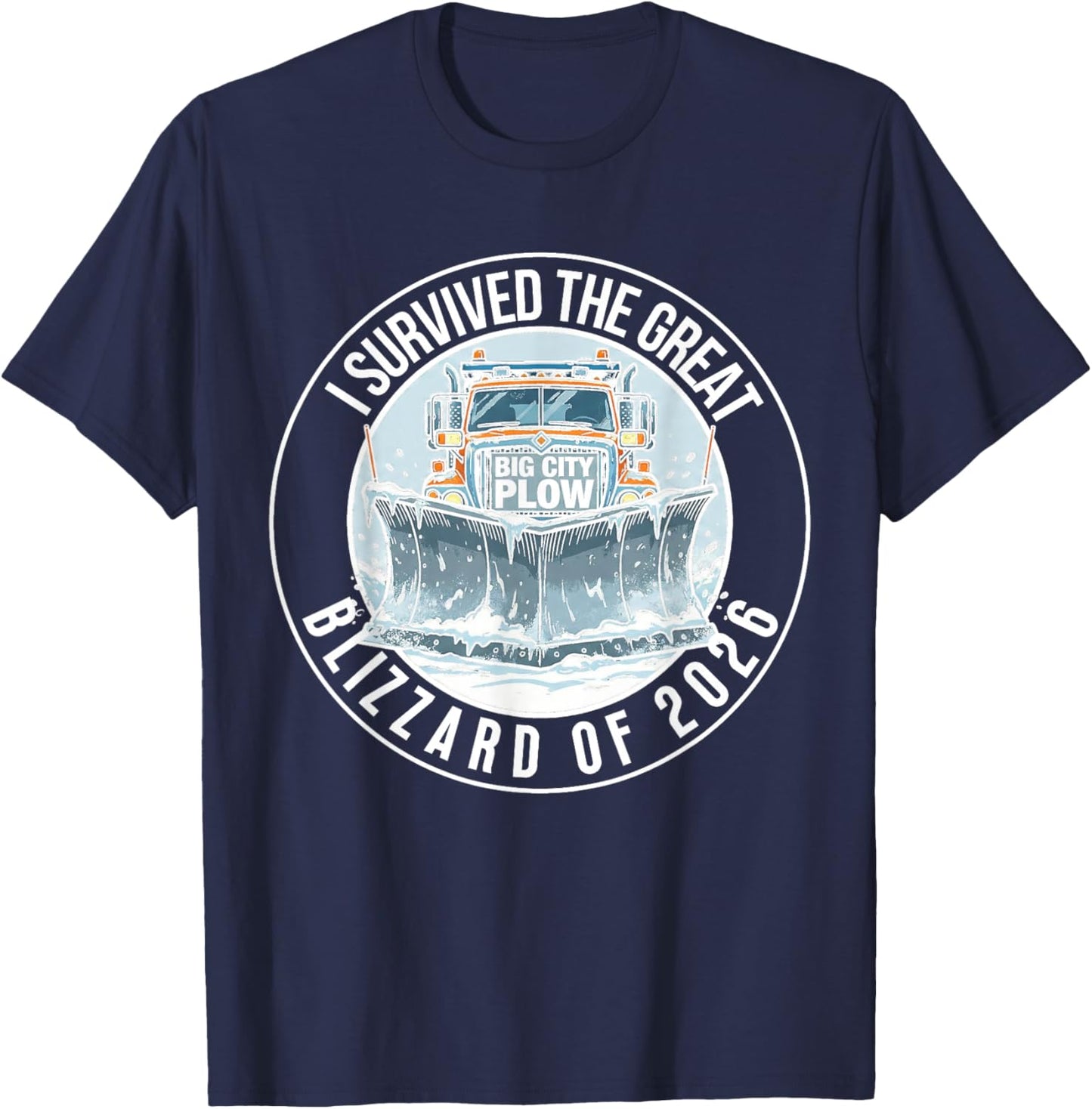 Historic American Blizzards Legendary Winter Storms T-Shirt - T-Shirt | Navy