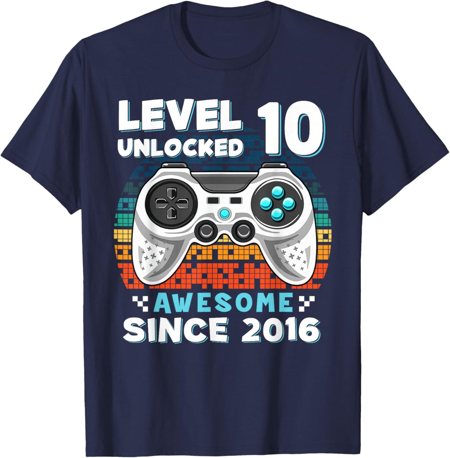 10th Birthday for Boys 10 Years Birthday Kids Gifts T-Shirt - T-Shirt | Navy