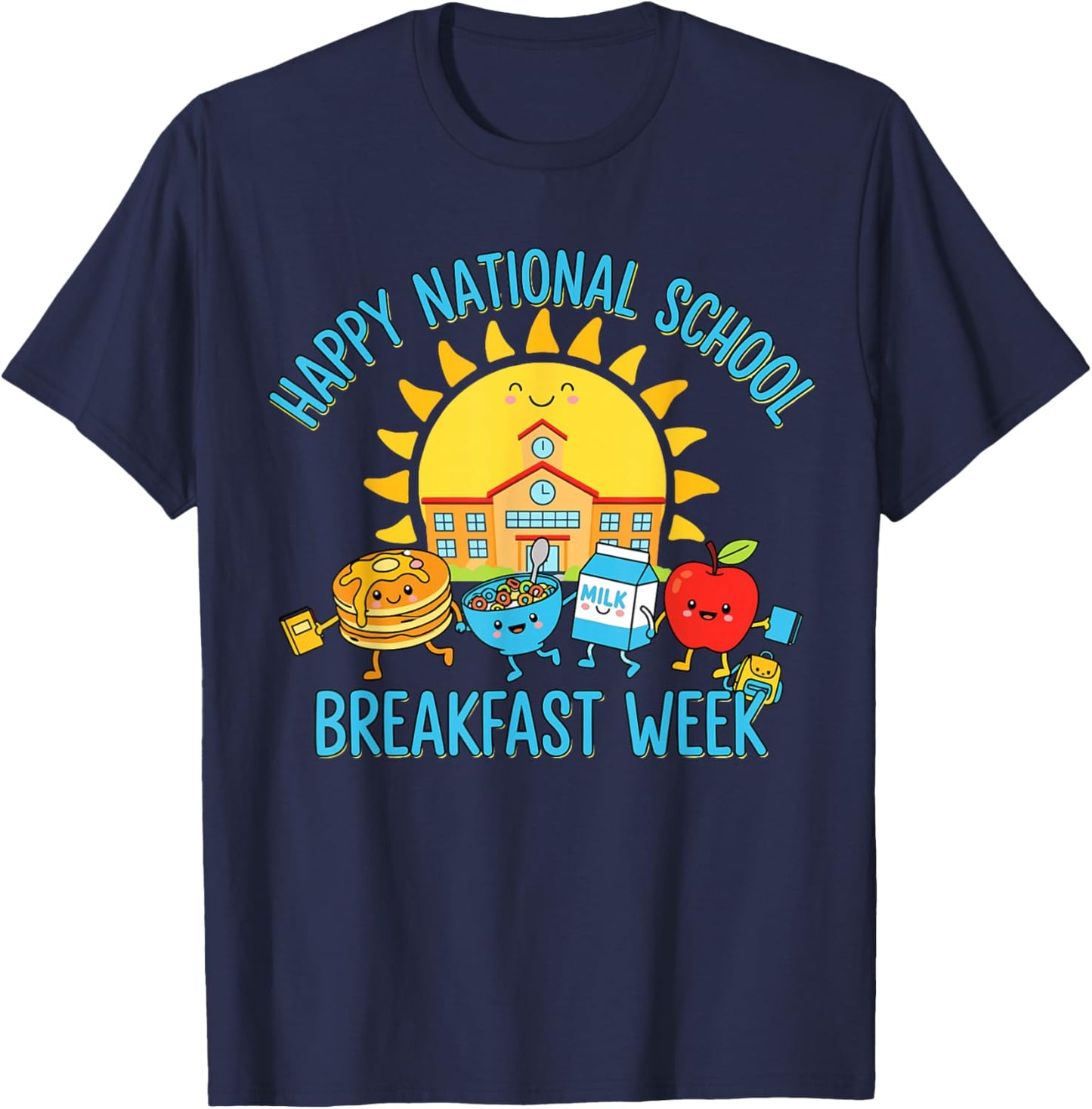 National School Breakfast Week 2026 T-Shirt - T-Shirt | Navy