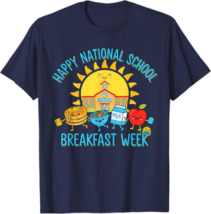 National School Breakfast Week 2026 T-Shirt - T-Shirt | Navy