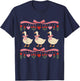 1980s Goose Print Vintage Valentines Goose Valentine's Day T-Shirt - T-Shirt | Navy