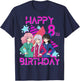 8 Years Old Birthday K Pop Kids 8th Birthday Girls Boy K-pop T-Shirt - T-Shirt | Navy
