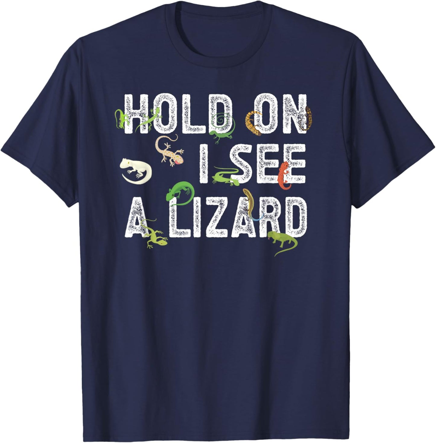 I See A Lizard Catcher Kids Lizard Hunter Boys T-Shirt - T-Shirt | Navy