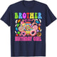 Brother of The Birthday Girl Candyland Matching Family T-Shirt - T-Shirt | Navy