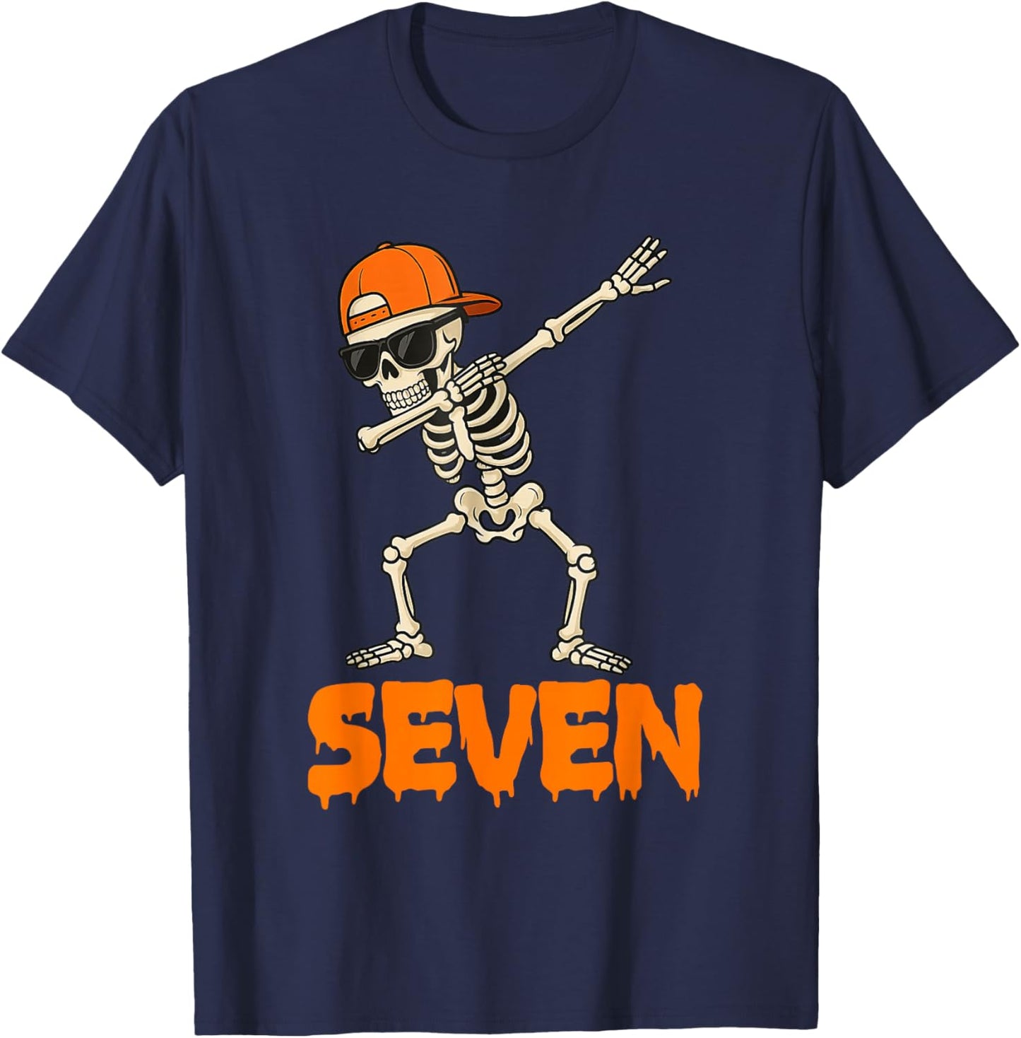 Funny Dabbing Skeleton 67 Meme Matching Halloween Costume T-Shirt - T-Shirt | Navy