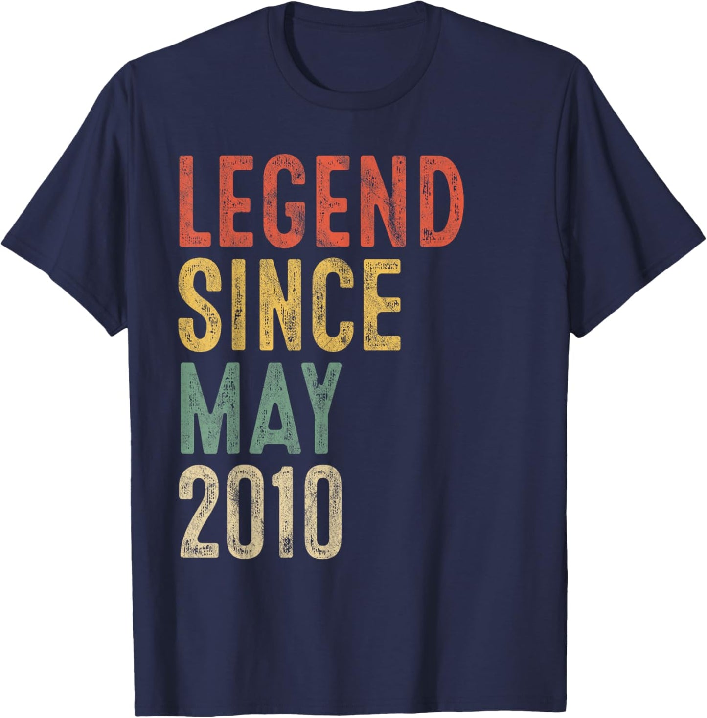 Legend May 2010 16th Birthday Boy Girl 16 Year Old T-Shirt - T-Shirt | Navy