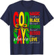 God Says She is Love Blesses Black History African Women T-Shirt - T-Shirt | Navy