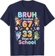 I Crushed 67+33 Days of School Dabbing Cat Dog Dino Shark T-Shirt - T-Shirt | Navy