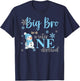 Big Bro in A Winter Onederland Bday Boy Girl Cute Snowman T-Shirt - T-Shirt | Navy