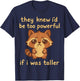 Cute Racoon Short People Humor T-Shirt - T-Shirt | Navy