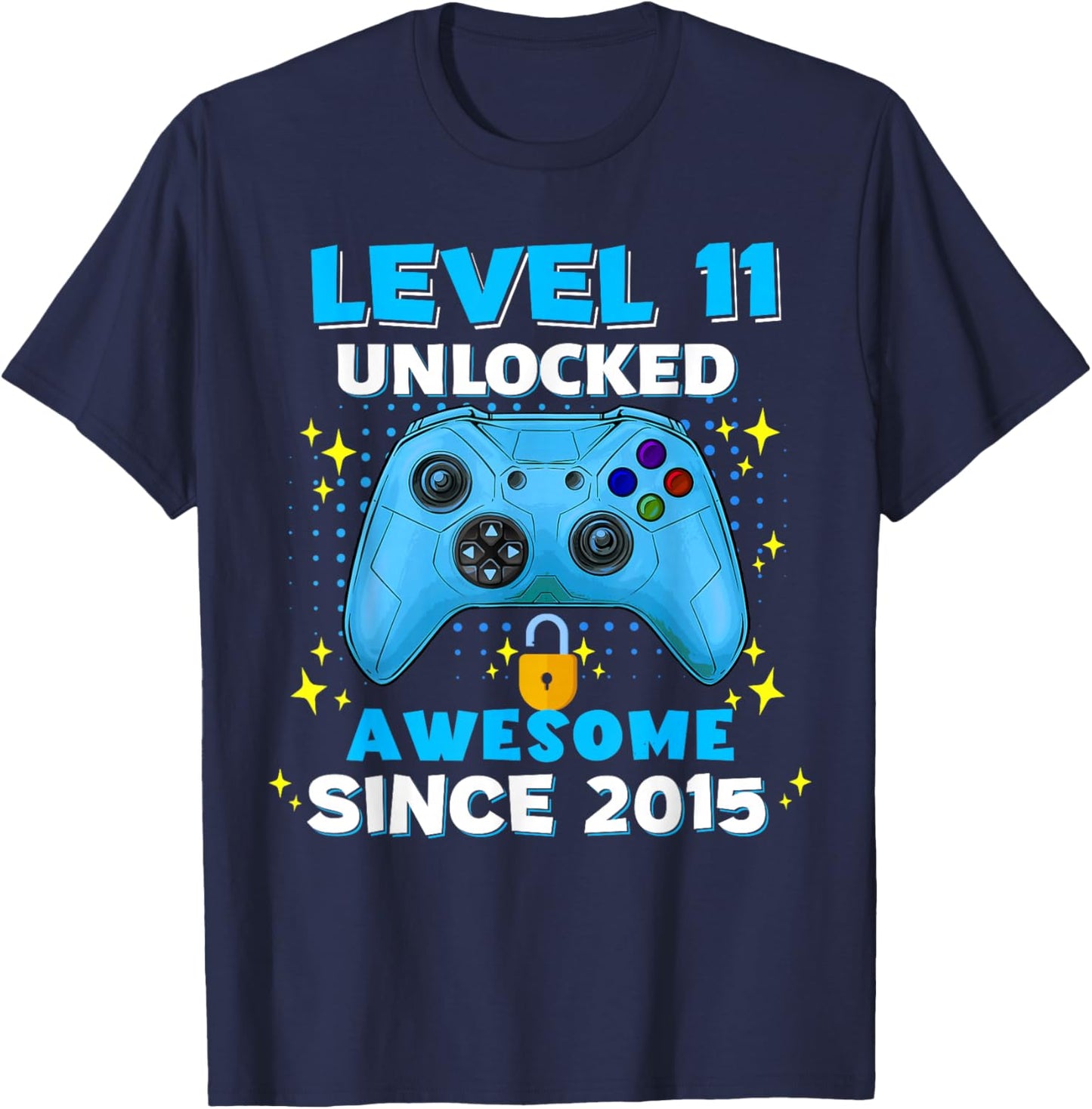 11th Birthday for Boys 11 Years Birthday Kids Gifts T-Shirt - T-Shirt | Navy