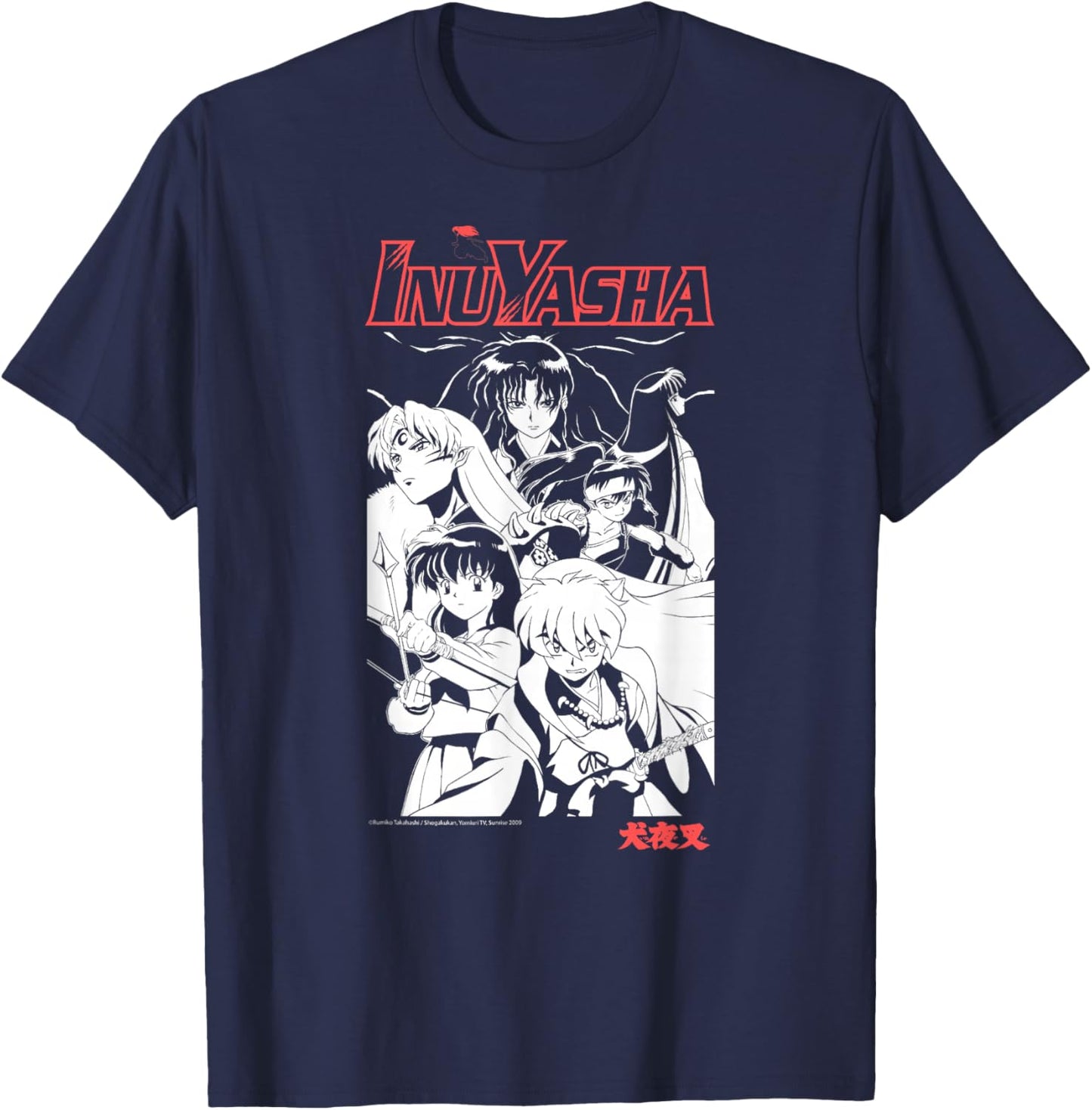 Kagome Koga Sesshomaru Timeless Anime Cast T-Shirt - T-Shirt | Navy