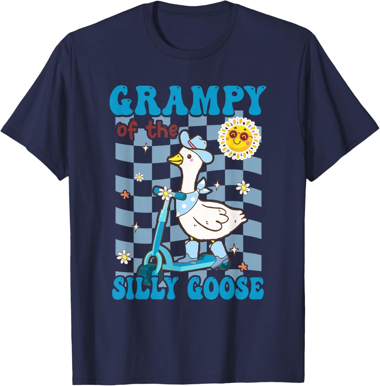 Grampy of The Silly Goose First Birthday Family Matching T-Shirt - T-Shirt | Navy