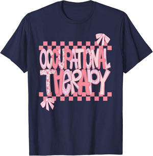 Occupational Therapy Valentine Design T-Shirt - T-Shirt | Navy