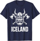 Iceland Viking Scandinavia Viking Norse Icelandic Iceland T-Shirt - T-Shirt | Navy