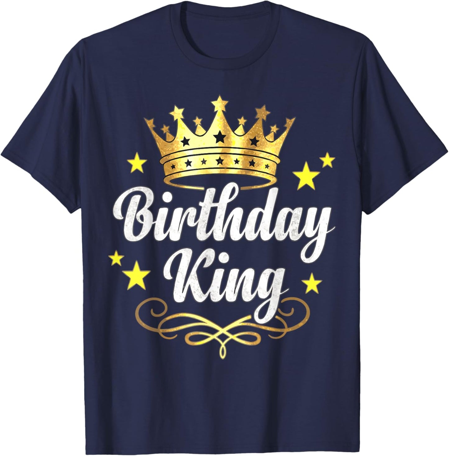 Birthday King Crown T-Shirt - T-Shirt | Navy