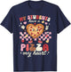 Valentines Day Teacher Students Have A Pizza of My Heart T-Shirt - T-Shirt | Navy