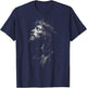 Jesus Christ Artistic Portrait Christian T-Shirt - T-Shirt | Navy
