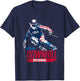 Downhill Skiing Patriotic USA Winter Team Ski Sports Graphic T-Shirt - T-Shirt | Navy