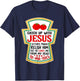 Christian Catch Up with Jesus Funny Catchup Tomato T-Shirt - T-Shirt | Navy