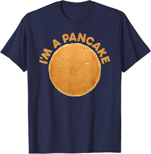 I'm A Pancake Costume Breakfast Halloween Pancake T-Shirt - T-Shirt | Navy