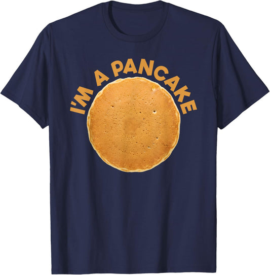 I'm A Pancake Costume Breakfast Halloween Pancake T-Shirt - T-Shirt | Navy