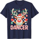 Santa Reindeer Ballet Dancer Christmas Men Women Kids T-Shirt - T-Shirt | Navy