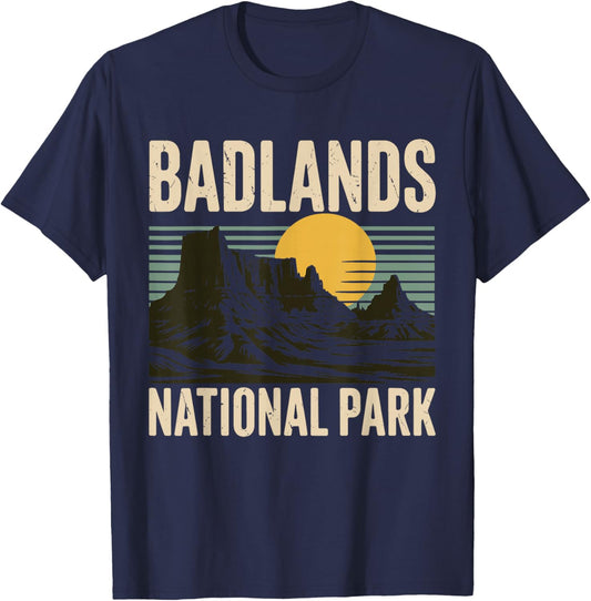 Badlands National Park Wilderness Hiking Camping Adventure T-Shirt - T-Shirt | Navy