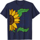 No Kings in America Sun Flower T-Shirt - T-Shirt | Navy