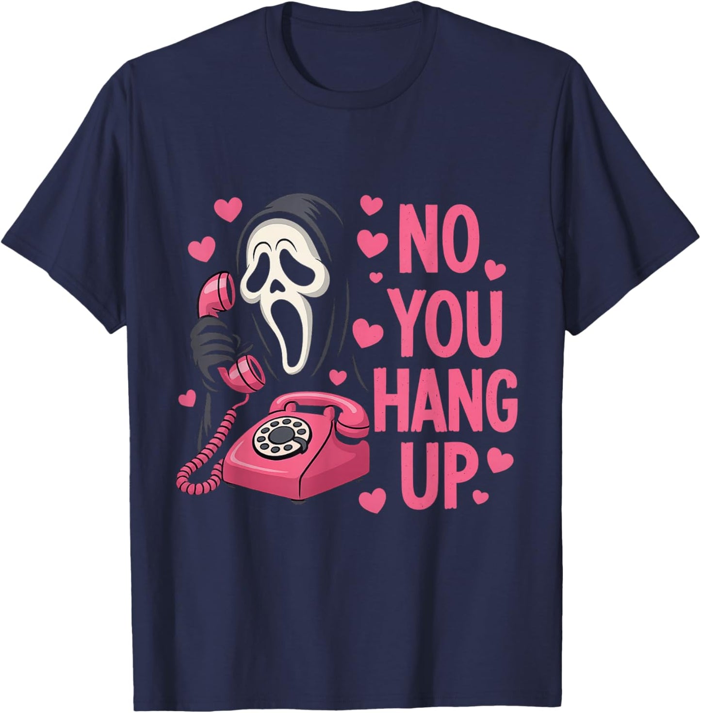 Funny Ghost Calling Halloween Scary Costume You Hang Up T-Shirt - T-Shirt | Navy