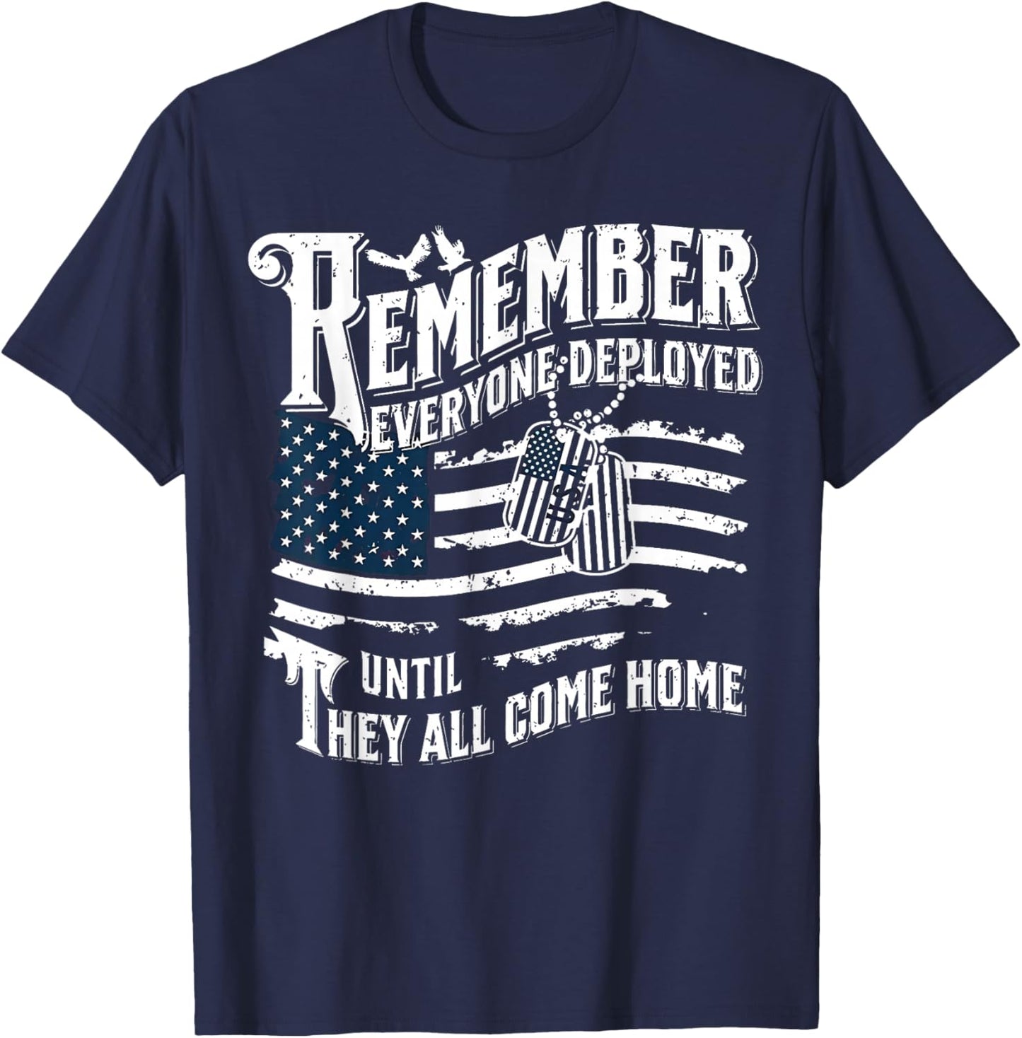 RED Remember Everyone Deployed Red Friday Military Support T-Shirt - T-Shirt | Navy