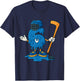 67 Drip Ice Cream Hockey Player T-Shirt - T-Shirt | Navy