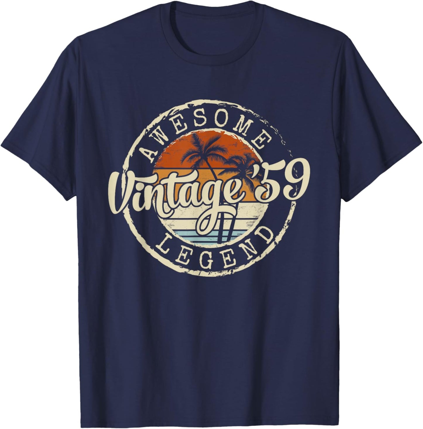 Vintage 1959 67yr 67th Birthday Gifts 67 Years Old T-Shirt - T-Shirt | Navy