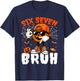 Funny Six Seven Meme Brainrot Pumpkin Kids Bruh 67 Halloween T-Shirt - T-Shirt | Navy
