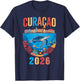 Retro Curacao Sea Turtle Caribbean Tropical Island Vacation T-Shirt - T-Shirt | Navy