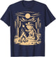 Camping S'Mores Reptile Animal Beardie Cowboy Bearded Dragon T-Shirt - T-Shirt | Navy