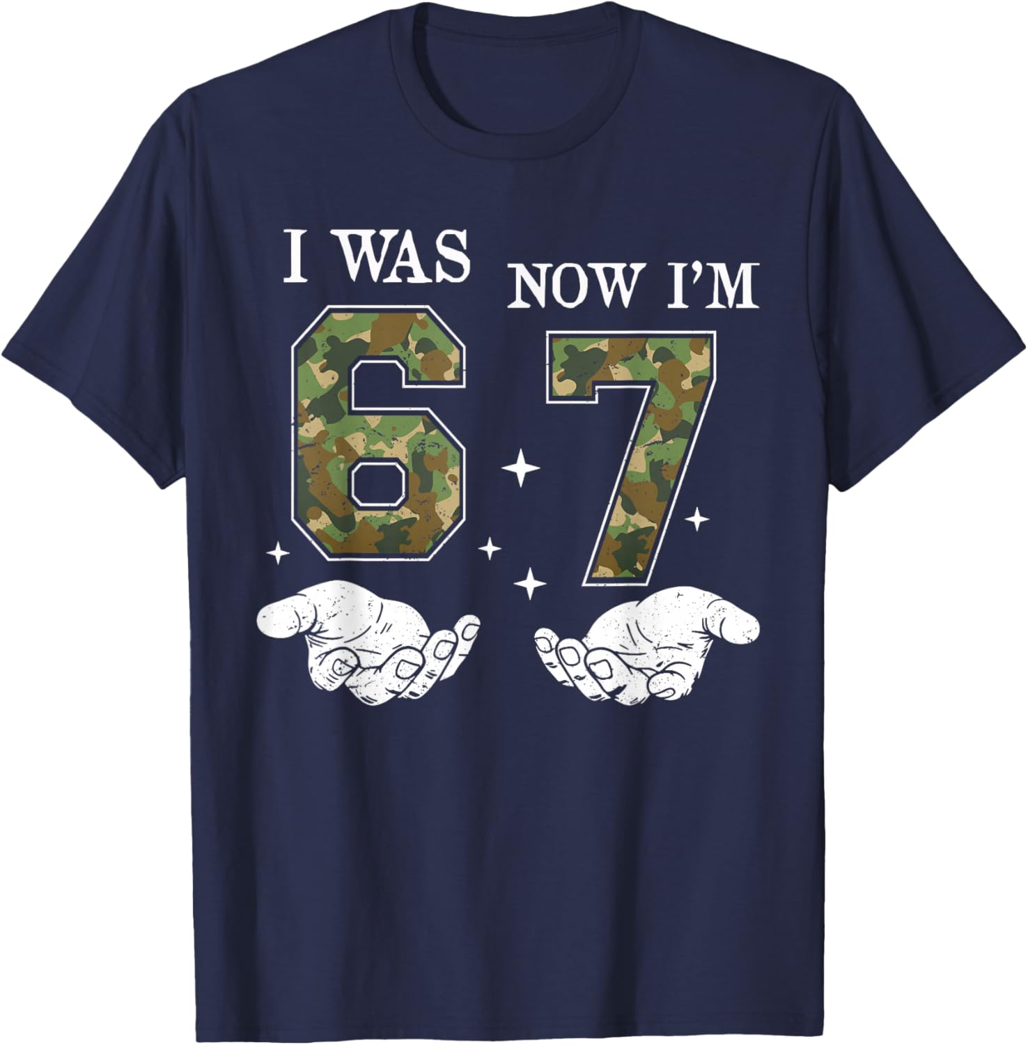 I was 6 Now I'm 7 Year Old Birthday 6 7 Birthday Boys Kids T-Shirt - T-Shirt | Navy