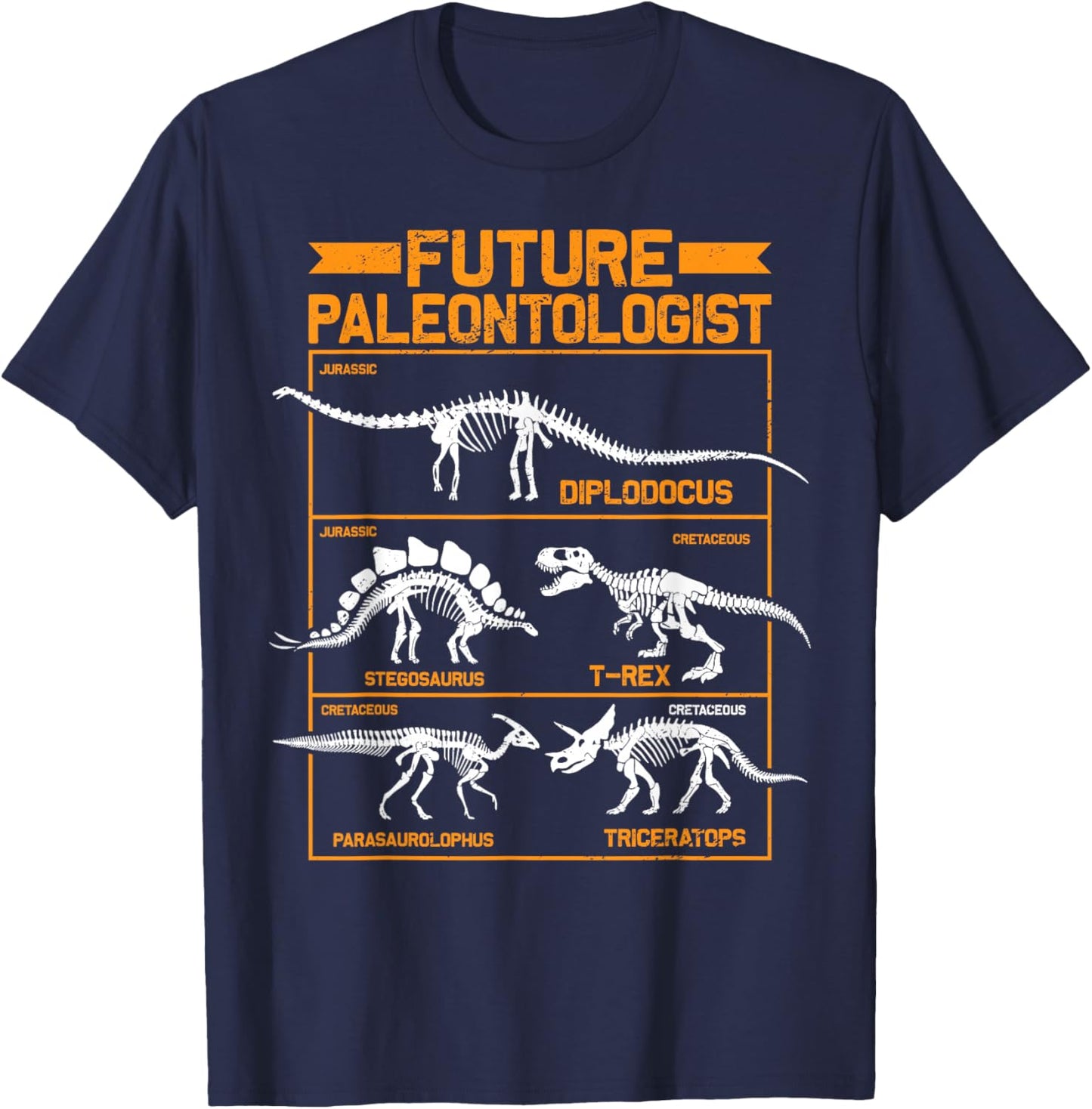 Future Paleontologist Dinosaur Paleontology T-Rex Boys T-Shirt - T-Shirt | Navy