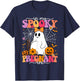 in My Spooky Pregnant Era Ghost Halloween Pregnant Mom Women T-Shirt - T-Shirt | Navy