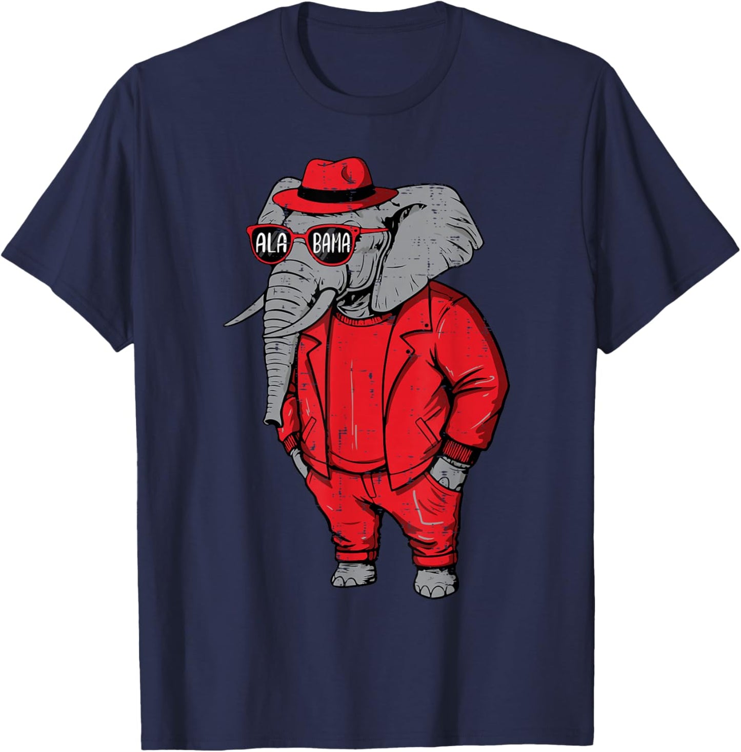 Elephant Women Kids Boys Girls Youth Men Teen T-Shirt - T-Shirt | Navy