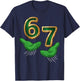 Funny 6 7 St Patricks Day Shamrock Lucky Six Seven Meme Kids T-Shirt - T-Shirt | Navy