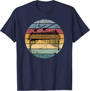 Marimba Retro Marimba Player Marimba Lover Marimbist T-Shirt - T-Shirt | Navy